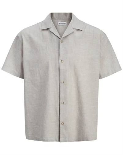 Jack & Jones - JJESummer Linen Blend Resort Skjorte - String